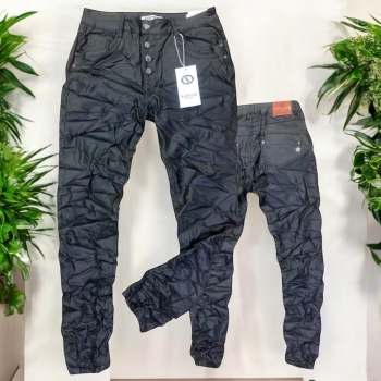 Karostar Lederimitathose Größe 46 dunkelgrün